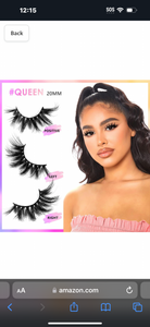 Barbiely 20mm Mink Lashes, 3D Real Mink Lashes, 3 Pairs Fluffy Dramatic False Eyelashes, 100% HandMade Mink Lshes, 6D Wispy Long Thick Full Volume Strip Eye Lashes, Cruelty Free(Party Time)