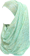 Load image into Gallery viewer, Sparkle Shimmer Gold Glitter Women&#39;s Hijab Muslim Head Wrap Scarf Shawl Lightweight