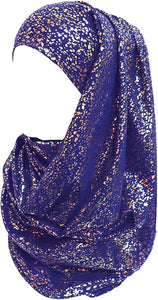 Sparkle Shimmer Gold Glitter Women's Hijab Muslim Head Wrap Scarf Shawl Lightweight