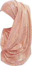 Load image into Gallery viewer, Sparkle Shimmer Gold Glitter Women&#39;s Hijab Muslim Head Wrap Scarf Shawl Lightweight