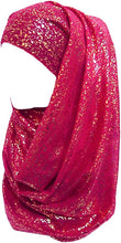 Load image into Gallery viewer, Sparkle Shimmer Gold Glitter Women&#39;s Hijab Muslim Head Wrap Scarf Shawl Lightweight