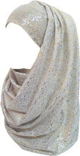 Load image into Gallery viewer, Sparkle Shimmer Gold Glitter Women&#39;s Hijab Muslim Head Wrap Scarf Shawl Lightweight