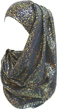 Load image into Gallery viewer, Sparkle Shimmer Gold Glitter Women&#39;s Hijab Muslim Head Wrap Scarf Shawl Lightweight