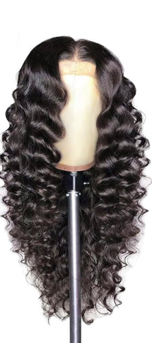 Deep Wave Lace Front Wigs Human Hair Glueless Wigs Pre Plucked with Baby Hair 200 Density 13x4 HD Transparent Lace Front Wigs for Women (26 Inch, Deep Wave Wigs)