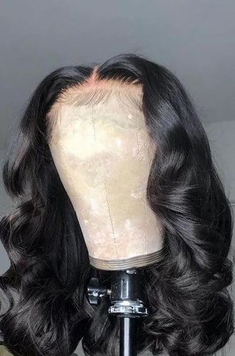 Douyin Bob Wig Human Hair 13x4 Frontal Lace Wig 14 Inch Body Wave 180% Density HD Lace Front Wigs Human Hair Pre Plucked Glueless Bob Wigs for Women Human Hair Wigs