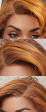 Load image into Gallery viewer, Douyin Bob Wig Human Hair 13x4 Frontal Lace Wig 14 Inch Body Wave 180% Density HD Lace Front Wigs Human Hair Pre Plucked Glueless Bob Wigs for Women Human Hair Wigs