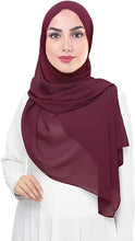 Load image into Gallery viewer, Chiffon Hijab Head Scarf Shawl Wrap