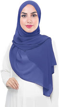 Load image into Gallery viewer, Chiffon Hijab Head Scarf Shawl Wrap
