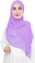 Load image into Gallery viewer, Chiffon Hijab Head Scarf Shawl Wrap