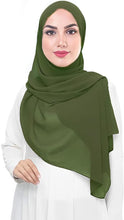 Load image into Gallery viewer, Chiffon Hijab Head Scarf Shawl Wrap