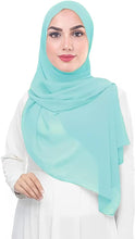 Load image into Gallery viewer, Chiffon Hijab Head Scarf Shawl Wrap