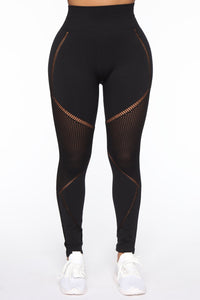 Block Me Active Legging In Infinity  - Heather Grey