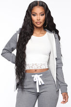 Load image into Gallery viewer, Relaxed Vibe Zip Up Jacket - White