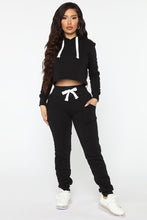 Load image into Gallery viewer, She&#39;s Cozy Hoodie And Jogger Set - Black