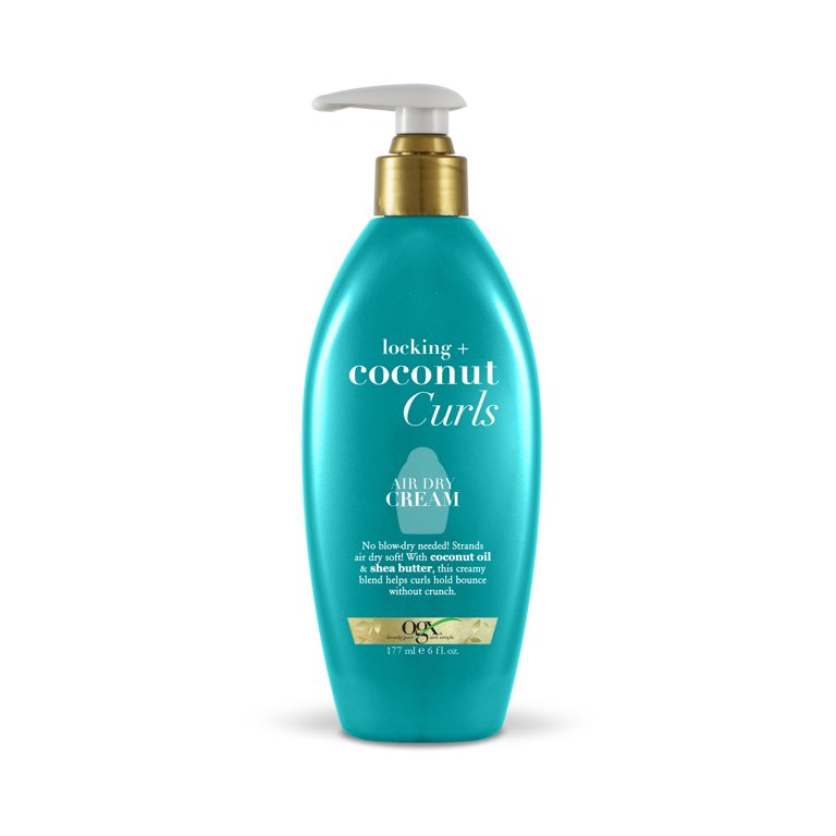 OGX Locking + Coconut Curls Air Dry Cream, 6 oz