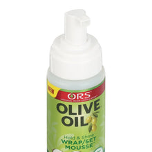 Load image into Gallery viewer, ORS Olive Oil Hold &amp; Shine Wrap/Set Mousse 7 oz