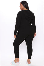 Load image into Gallery viewer, Cutie Hooded Jumpsuit With Ears - Black