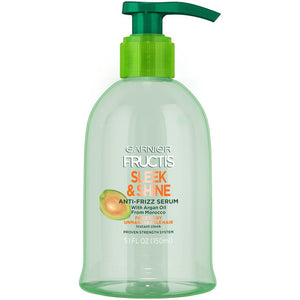 Garnier Fructis Sleek & Shine Anti-Frizz Serum for Frizzy, Dry Hair, 5.1 fl oz