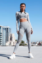 Load image into Gallery viewer, Block Me Active Legging In Infinity  - Heather Grey