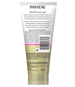 Pantene Flexible Wave Gel for Curly Hair, Non-Sticky Formula, 6.8 oz