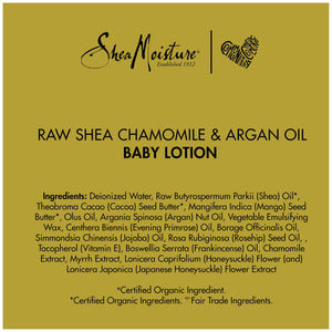 Shea Moisture Raw Shea, Chamomile & Argan Oil Baby Lotion