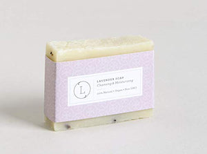 Spa Gift Set, Handmade Lavender Gift Box, Relaxing 9 pcs Package for Women, Including Soap Bar, Facial Mask, Shower Streamer, Body Oil, Lip Balm, Towel, Soy Candle & Sponge by Lizush