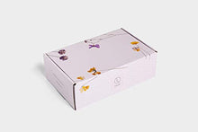 Load image into Gallery viewer, Spa Gift Set, Handmade Lavender Gift Box, Relaxing 9 pcs Package for Women, Including Soap Bar, Facial Mask, Shower Streamer, Body Oil, Lip Balm, Towel, Soy Candle &amp; Sponge by Lizush