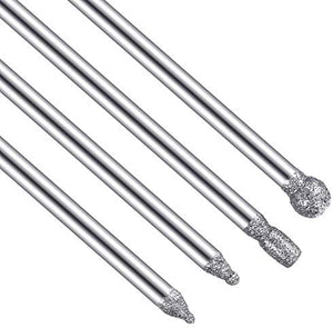 Zhehao 30 Pieces Cuticle Nail Drill Bits Set Needle/Flame/Cylinder/Cone/Ball Head 3/32 Inch Nail File Bits Fine Grits for Acrylic Gel Nails Prep, Nail Care Tools for Manicure Home Salon Use