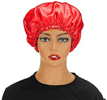 Load image into Gallery viewer, Wig Bonnet Edge Scarf Set, Stain Edge Laying Scarf for Lace Frontal Wigs, Double-Layered Satin Sleep Bonnet for Kids and Adults (Various 1pcs Bonnet+ 1pcs Frontal Wraps)