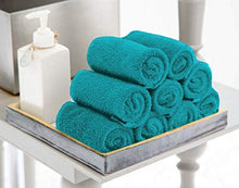 Load image into Gallery viewer, Utopia Towels Cotton Sage Green Washcloths Set - Pack of 24-100% Ring Spun Cotton, Premium Quality Flannel Face Cloths, Highly Absorbent and Soft Feel Fingertip Towels