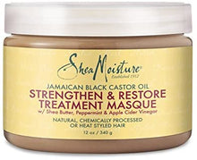 Load image into Gallery viewer, Shea Moisture Strengthen Grow &amp; Restore Combo Bundle, Includes - 16.3 Ounce Jamaican Black Castor Oil Shampoo | 16 Ounce Leave-In Conditioner | 13 Ounce Conditioner | 12 Ounce Treatment Masque