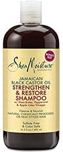 Load image into Gallery viewer, Shea Moisture Strengthen Grow &amp; Restore Combo Bundle, Includes - 16.3 Ounce Jamaican Black Castor Oil Shampoo | 16 Ounce Leave-In Conditioner | 13 Ounce Conditioner | 12 Ounce Treatment Masque
