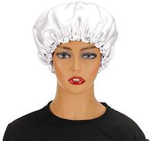 Load image into Gallery viewer, Wig Bonnet Edge Scarf Set, Stain Edge Laying Scarf for Lace Frontal Wigs, Double-Layered Satin Sleep Bonnet for Kids and Adults (Various 1pcs Bonnet+ 1pcs Frontal Wraps)
