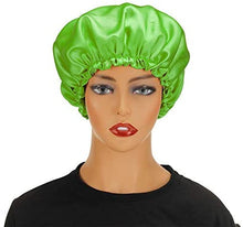 Load image into Gallery viewer, Wig Bonnet Edge Scarf Set, Stain Edge Laying Scarf for Lace Frontal Wigs, Double-Layered Satin Sleep Bonnet for Kids and Adults (Various 1pcs Bonnet+ 1pcs Frontal Wraps)