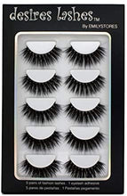 Load image into Gallery viewer, DESIRES LASHES By EMILYSTORES Natural Eyelashes 3D Faux-Mink Lashes Multipack 5Pairs, Texture