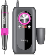 Load image into Gallery viewer, Bestidy Nail Drill Machine,30000rpm Professional Rechargeable Nail Drill Kit with 2000mAh Phone Power Bank Portable Electric Acrylic Nail Tools for Exfoliating, Grinding, Polishing