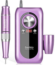 Load image into Gallery viewer, Bestidy Nail Drill Machine,30000rpm Professional Rechargeable Nail Drill Kit with 2000mAh Phone Power Bank Portable Electric Acrylic Nail Tools for Exfoliating, Grinding, Polishing