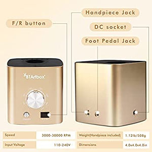 Nail Drill for Acrylic Nails - Professional Nail Drill Machine BTArtbox 30000 rpm Electric Efile Nail Drill for Gel Nails Remove Poly Nail Gel Gift for Women Home and Salon Use