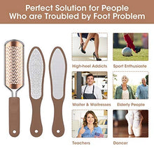 Load image into Gallery viewer, Oneleaf 2PCS Professional Pedicure Rasp Foot File Cracked Skin Corns Callus Remover for Extra Smooth and Beauty Foot … (Rose)