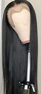 13x4 Lace Front Wigs Human Hair Straight HD Lace Frontal Wigs Human Hair Pre Plucked with Baby Hair Bleached Knots 150% Density Brazilian Virgin Human Hair Wigs for Black Women Natural