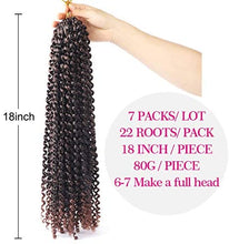 Load image into Gallery viewer, Passion Twist Hair for Braiding, Water Wave Crochet Braiding Hair Extensions