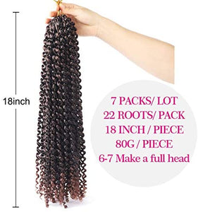 Passion Twist Hair for Braiding, Water Wave Crochet Braiding Hair Extensions