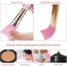 Load image into Gallery viewer, Makeup Brushes DUAIU 16 Pcs Premium Synthetic Foundation Eyeshadow Face Brushes Set for Powder Cream Liquid with Silicone Facial Mask Brush Eyebrow Razor PU Cosmetic Bag Pink
