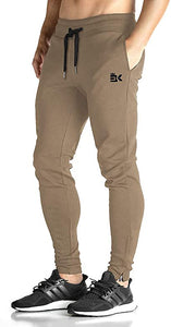 Mens Zip Joggers Pants - Casual Gym Workout Track Pants Comfortable Slim Fit Tapered Sweatpants with Pockets