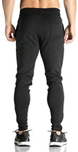 Load image into Gallery viewer, Mens Zip Joggers Pants - Casual Gym Workout Track Pants Comfortable Slim Fit Tapered Sweatpants with Pockets