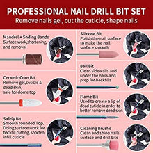 Load image into Gallery viewer, Nails Drill Machine Professional, Rechargeable Efile Nail Drill Electric Nail Drill Cordless, Portable Nail Drills for Acrylic Nails Quiet and Low Vibration Electric Nail File