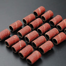 Load image into Gallery viewer, Nail Art Sanding Bands Set 100pc Manicure Sanding Ring for Electric Nail Drill Nail Salon Tools Set Size 120