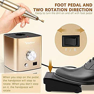 Nail Drill for Acrylic Nails - Professional Nail Drill Machine BTArtbox 30000 rpm Electric Efile Nail Drill for Gel Nails Remove Poly Nail Gel Gift for Women Home and Salon Use