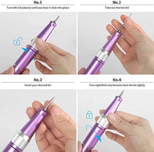 Load image into Gallery viewer, Bestidy Nail Drill Machine,30000rpm Professional Rechargeable Nail Drill Kit with 2000mAh Phone Power Bank Portable Electric Acrylic Nail Tools for Exfoliating, Grinding, Polishing
