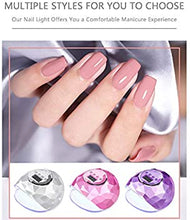 Load image into Gallery viewer, Nail Dryer Led Nail Lamp Nail Dryers for Gel and Regular Polish Professional Salon Curing Lamp Timer Setting Smart Sensor (Pink）